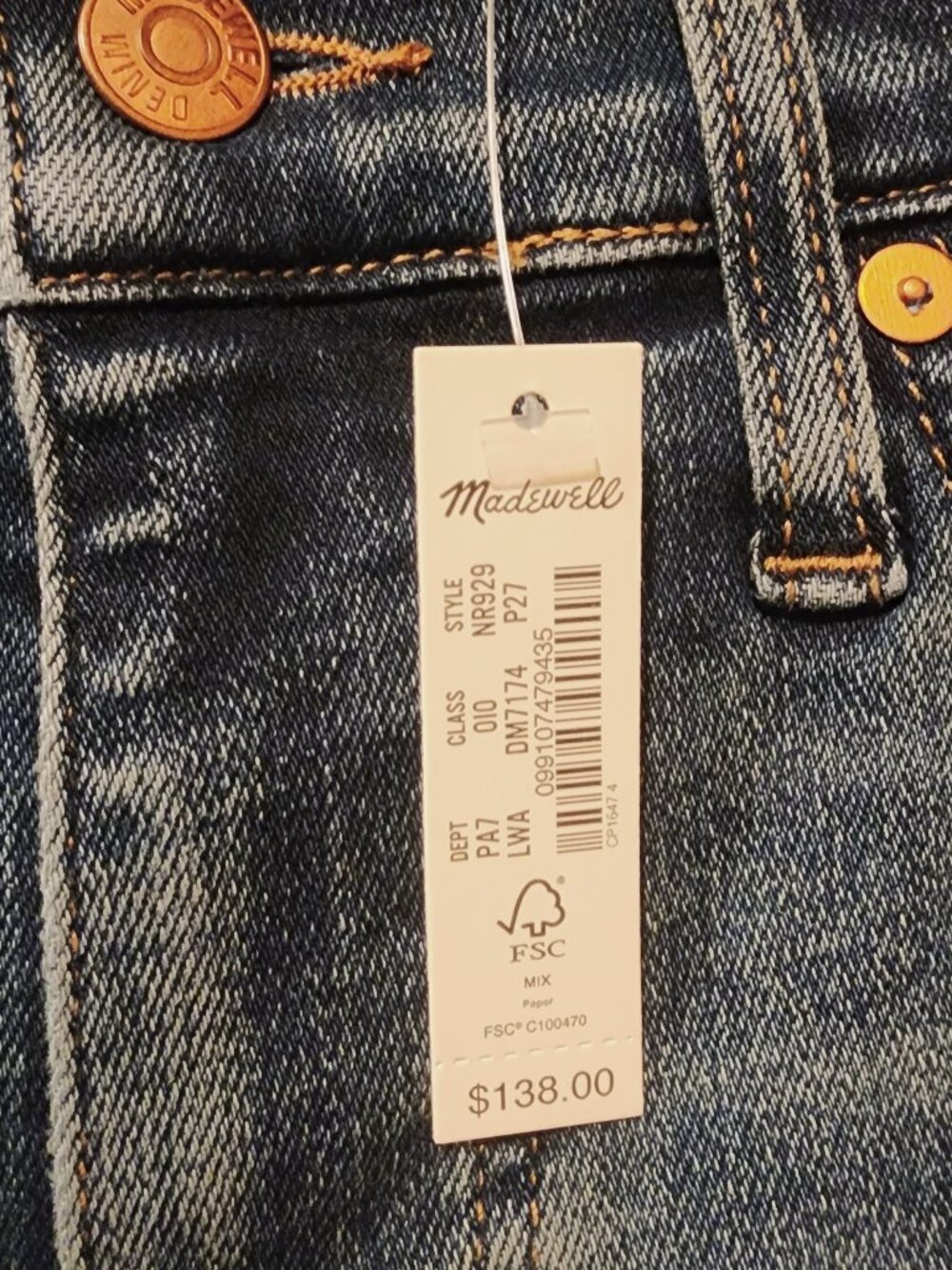 Madewell Kick Out 27P Jeans - Picture 2 of 7